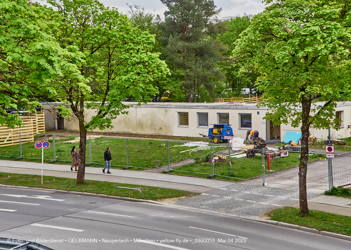 04.05.2022 - Baustelle am Haus für Kinder in Neuperlach